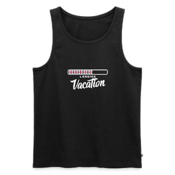 England Flag Vintage English Flag Used Look - Men's Premium Organic Tank Top - black - Front - Michal (187cm)