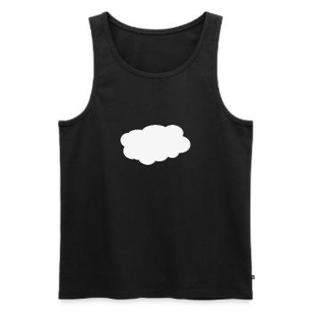 Cloud - Men's Premium Organic Tank Top - black - Front - AI Model Male 178 light (178cm)
