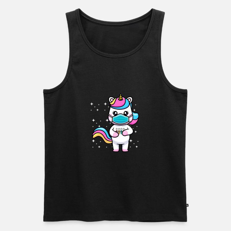 Chemie einhorn geschenkidee - Männer Premium Bio Tank Top - Schwarz