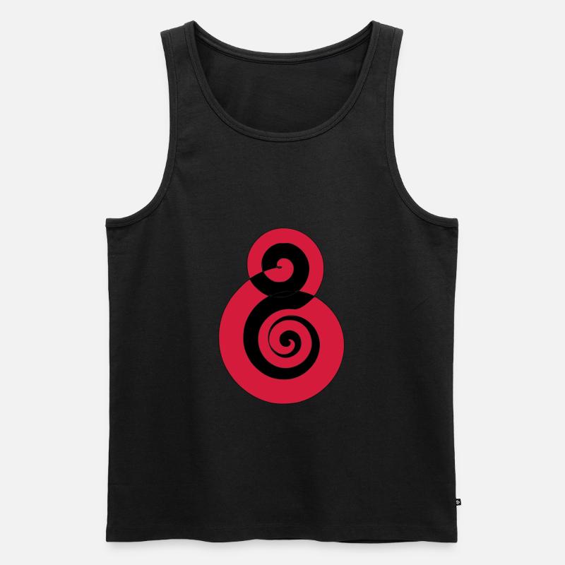 Spiral Black Soulfly - Männer Premium Bio Tank Top - Schwarz