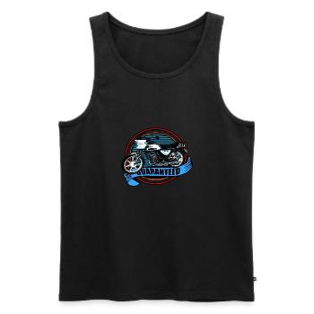 Krad Moped Zündapp KS 50 Watercooled - Männer Premium Bio Tank Top - Schwarz - Vorne - AI Model Male 178 light (178cm)