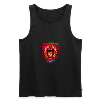 Eritrea - Männer Premium Bio Tank Top - Schwarz - Vorne - AI Model Male 178 light (178cm)