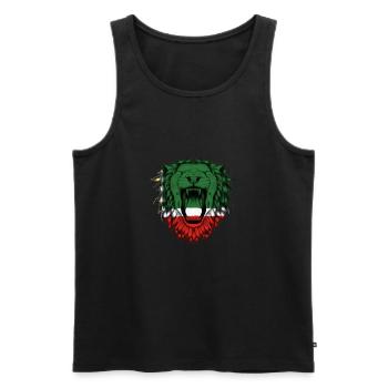 Tschetschenien - Männer Premium Bio Tank Top - Schwarz - Vorne - AI Model Male 178 light (178cm)