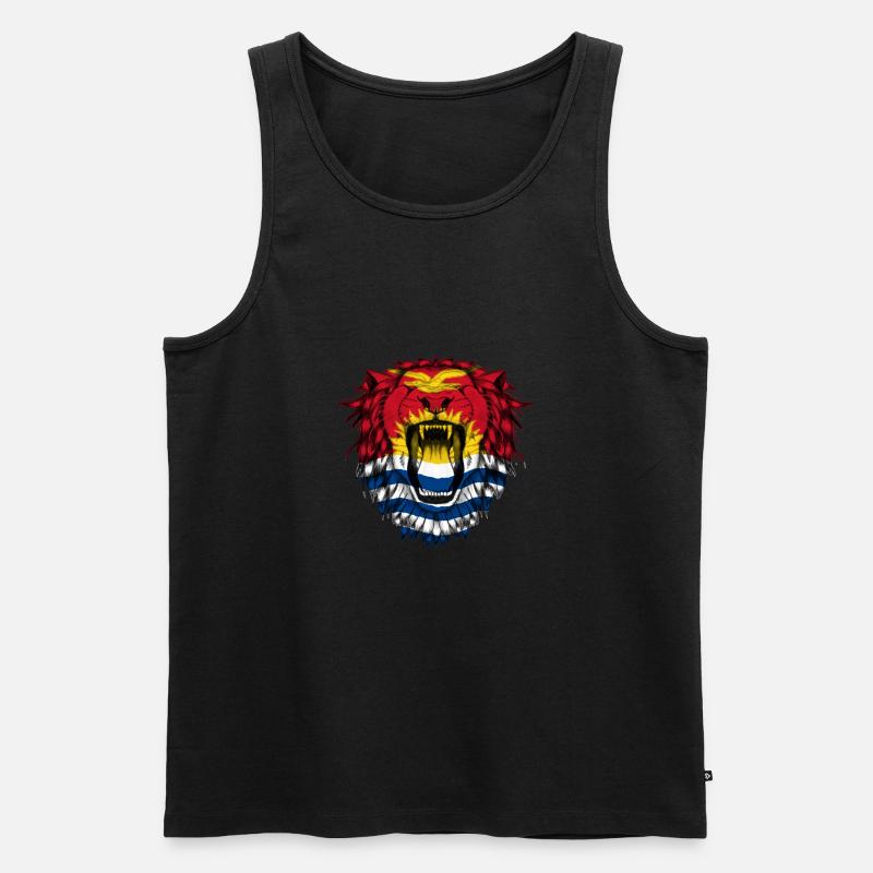Kiribati - Männer Premium Bio Tank Top - Schwarz