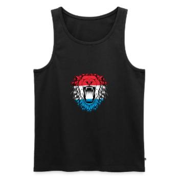 Luxemburg - Männer Premium Bio Tank Top - Schwarz - Vorne - AI Model Male 178 light (178cm)