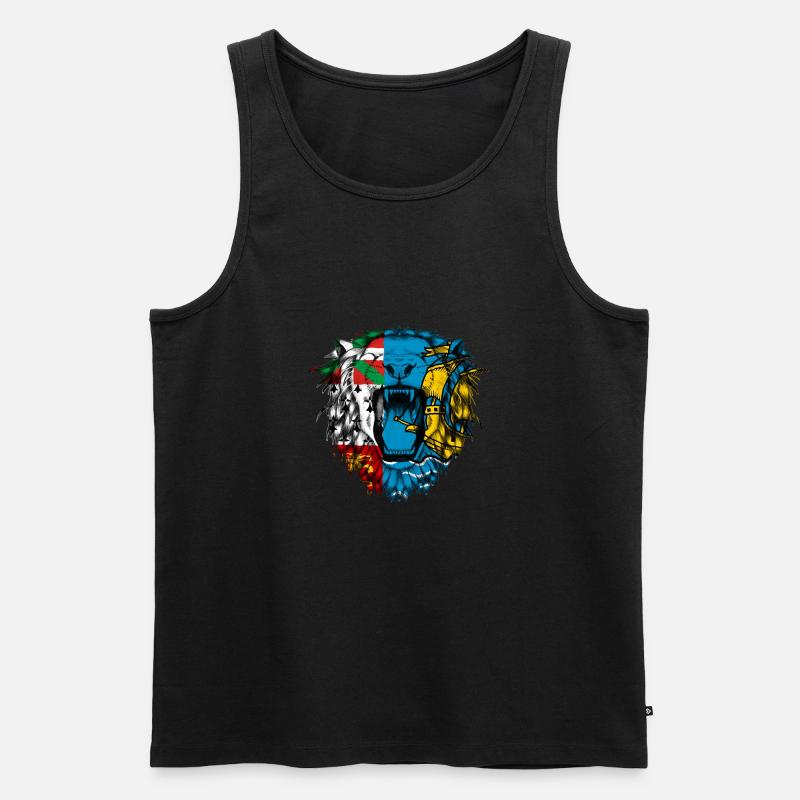St. Pierre und Miquelon - Männer Premium Bio Tank Top - Schwarz