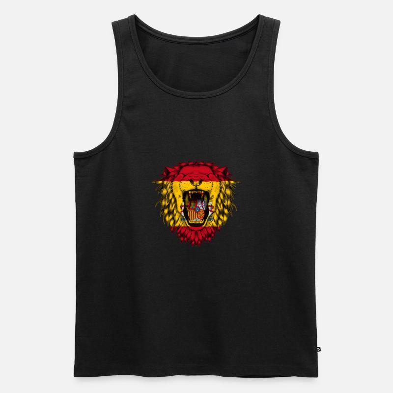 Spanien - Männer Premium Bio Tank Top - Schwarz