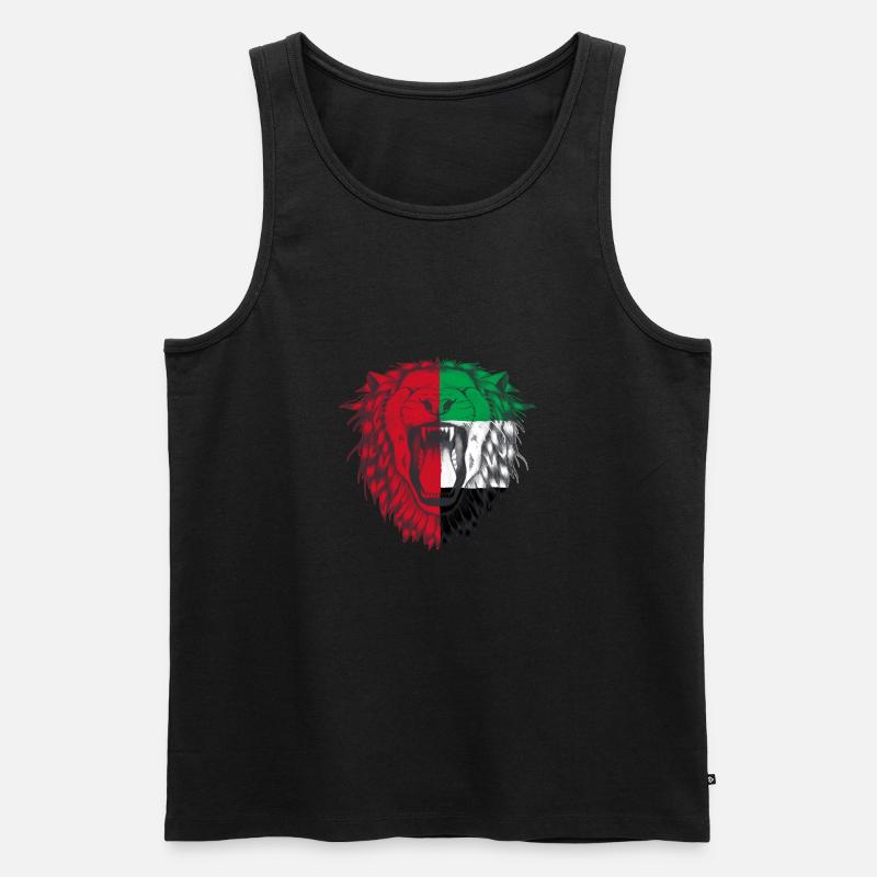 Vereinigte Arabische Emirate - Männer Premium Bio Tank Top - Schwarz