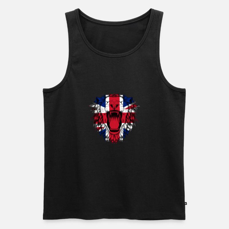 Großbritannien - Männer Premium Bio Tank Top - Schwarz