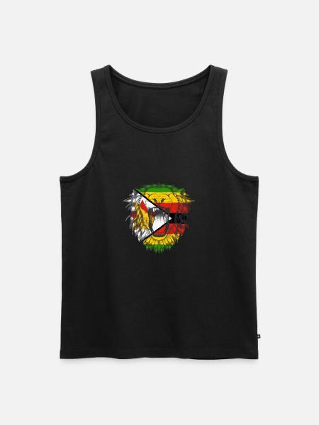 Zimbabwe - Men's Premium Organic Tank Top - black