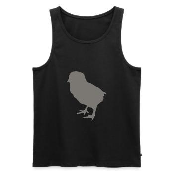 chick - Men's Premium Organic Tank Top - black - Front - AI Model Male 178 light (178cm)