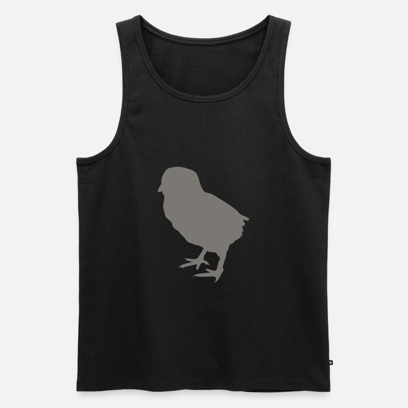 Küken - Männer Premium Bio Tank Top - Schwarz