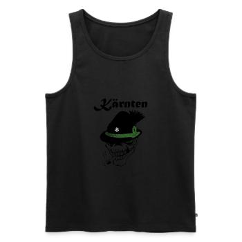 Carinthia - Men's Premium Organic Tank Top - black - Front - Michal (187cm)