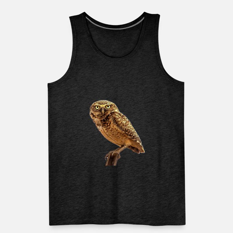 Die Eule die Eule Männer Premium Bio Tank Top