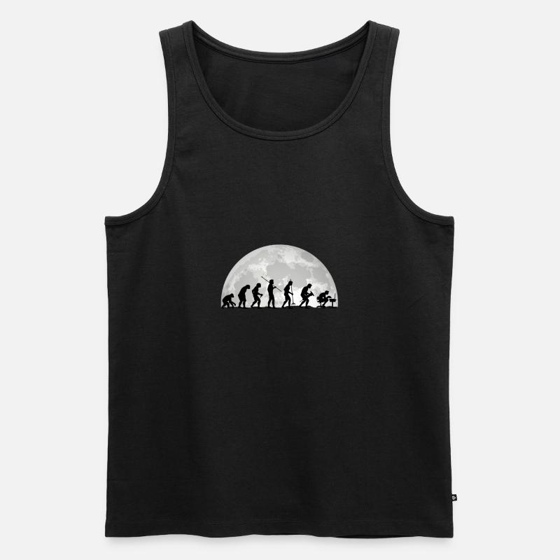 Evolution Geek Computer Programmierer Geschenk - Männer Premium Bio Tank Top - Schwarz