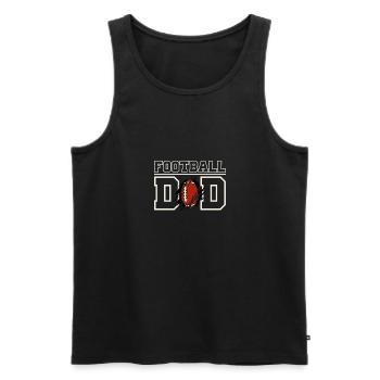 Fußball Vater Sportler Amerikanischer Fußball - Männer Premium Bio Tank Top - Schwarz - Vorne - Michal (187cm)