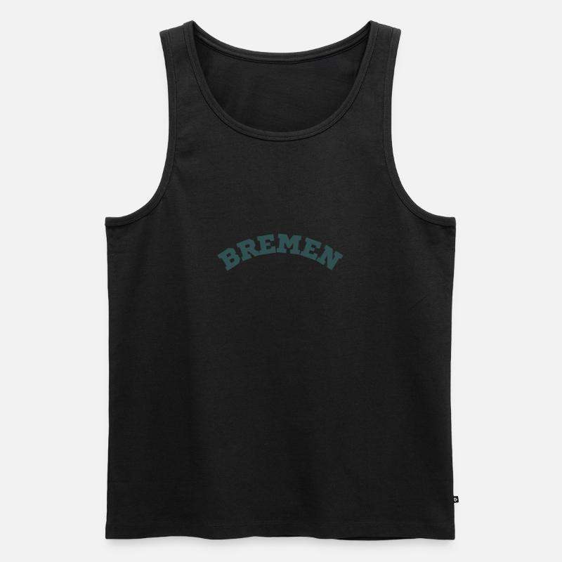 Bremen - Männer Premium Bio Tank Top - Schwarz