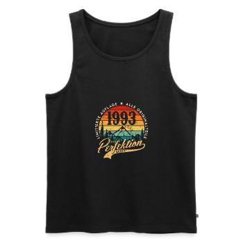 1993 Vintage Birthday Gift Idea Perfection - Débardeur bio Premium Homme - noir - Devant - Michal (187cm)