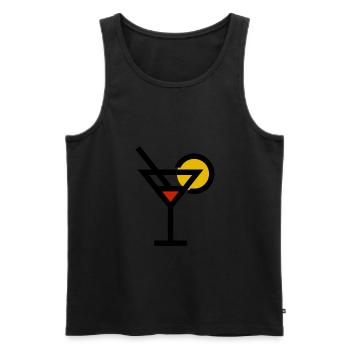 Cosmopolitan Cocktail Drink - Männer Premium Bio Tank Top - Schwarz - Vorne - Michal (187cm)