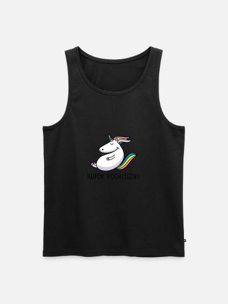 Hufen hochlegen - Männer Premium Bio Tank Top - Schwarz