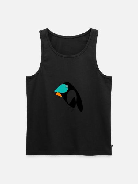 bird - Men's Premium Organic Tank Top - black