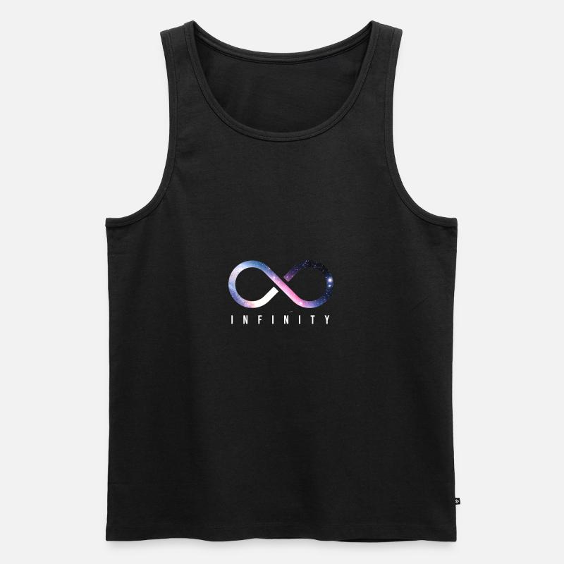 Infinity - Unendlichkeit - Männer Premium Bio Tank Top - Schwarz