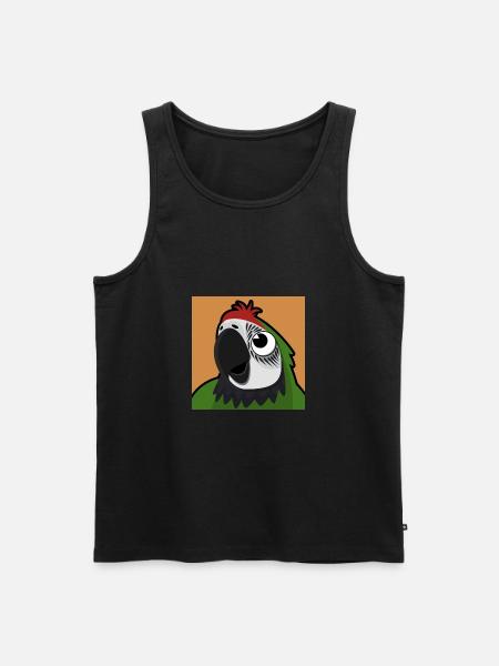 Soldier Ara - Men's Premium Organic Tank Top - black