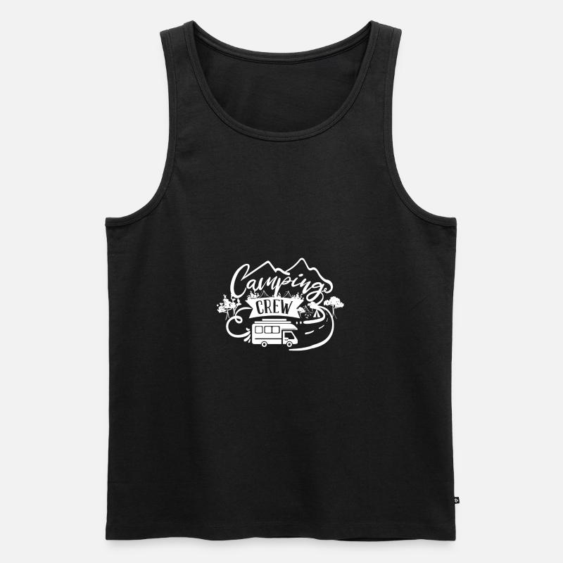 Camping - Débardeur bio Premium Homme - noir
