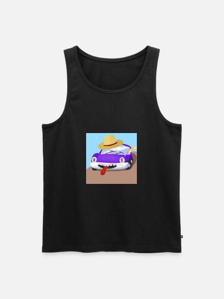 Freddie the car - Men's Premium Organic Tank Top - black