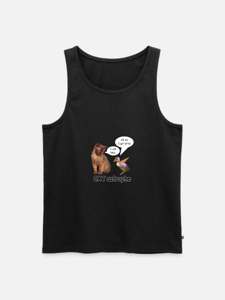 Catastrophe - Men's Premium Organic Tank Top - black