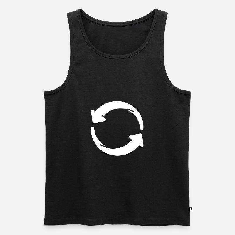 Répéter Répéter Symbole Répéter - Débardeur bio Premium Homme - noir