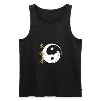 Tai Chi Chuan Chinese Inner Martial Arts - Men's Premium Organic Tank Top - black - Front - Michal (187cm)