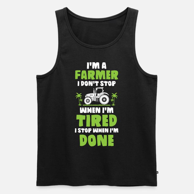 Farrner - Männer Premium Bio Tank Top - Schwarz