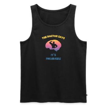 Fitness Bodybuilder - Gym Beast Mode - Incurable - Men's Premium Organic Tank Top - black - Front - Michal (187cm)