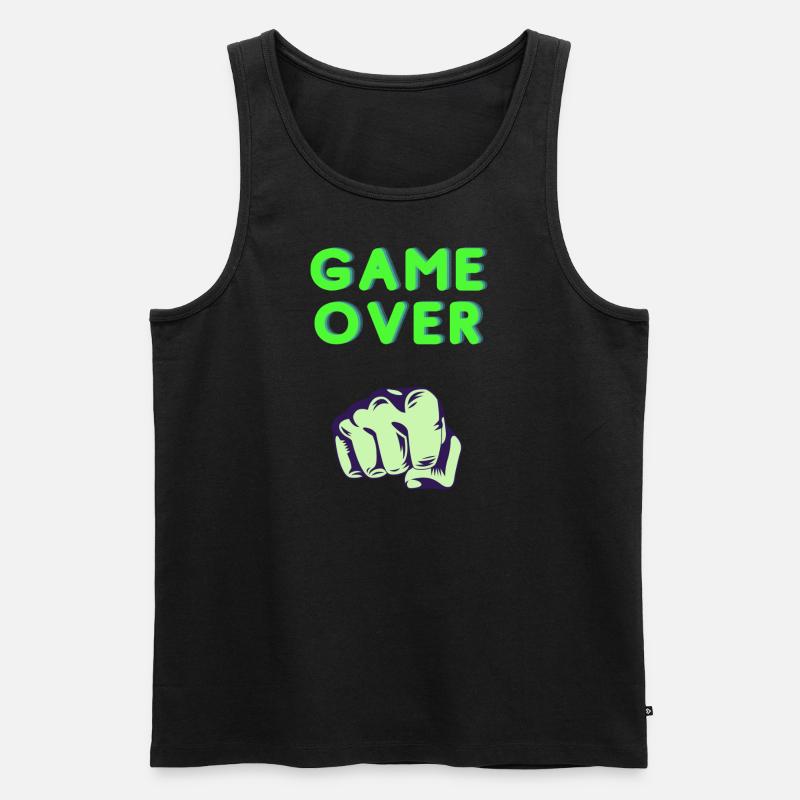 party - Männer Premium Bio Tank Top - Schwarz