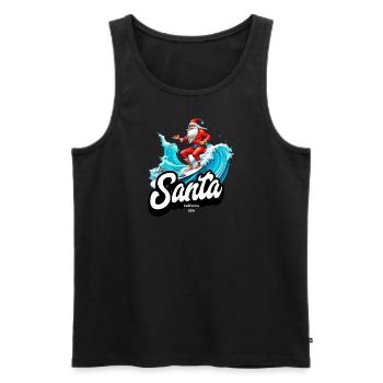 Santa Claus California - Männer Premium Bio Tank Top - Schwarz - Vorne - Michal (187cm)