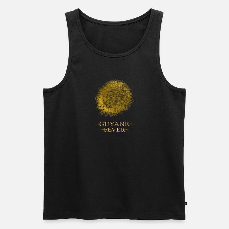 Guyana-Fieber ODER Goldener Fleck 04 - Männer Premium Bio Tank Top - Schwarz