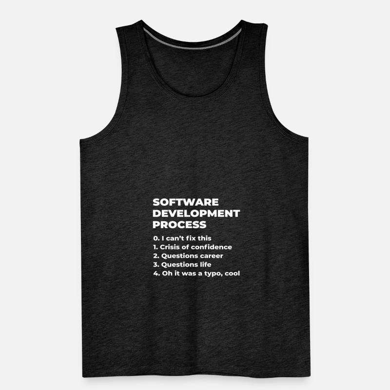 Software Development Process Programmer Coder Nerd Männer Premium Bio Tank Top