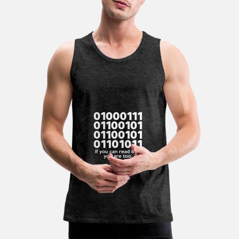 If You Can Read This Coder Programmer Comupter Dev Männer Premium Bio Tank Top
