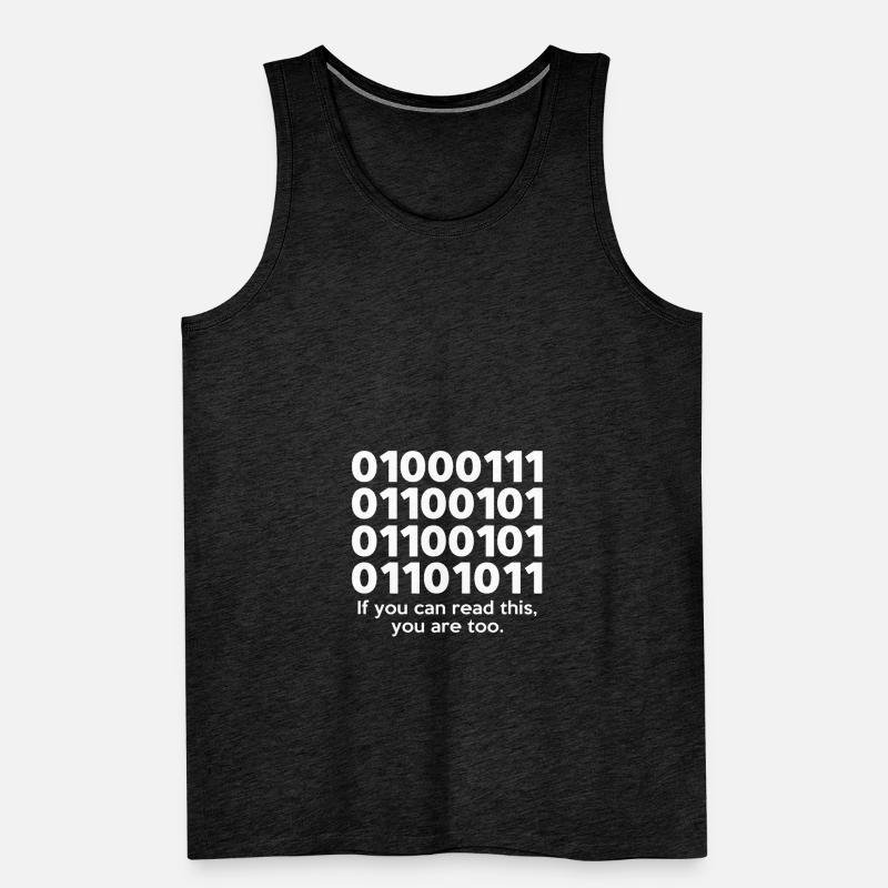If You Can Read This Coder Programmer Comupter Dev Männer Premium Bio Tank Top