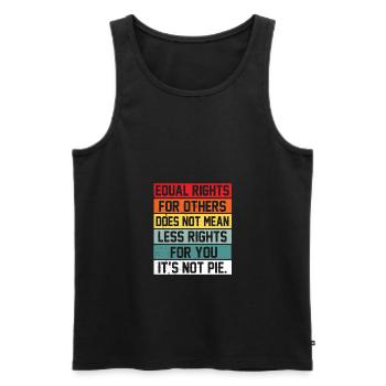 Equal Rights For Others Does Not Mean Less Rights - Männer Premium Bio Tank Top - Schwarz - Vorne - Michal (187cm)