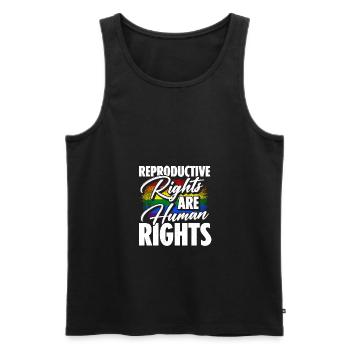 Reproductive Rights Are Human Rights Bisexual Tran - Männer Premium Bio Tank Top - Schwarz - Vorne - Michal (187cm)