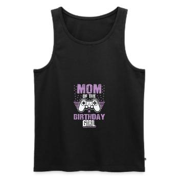 Mom Of The Birthday Girl Video Game Player Gaming - Männer Premium Bio Tank Top - Schwarz - Vorne - Michal (187cm)