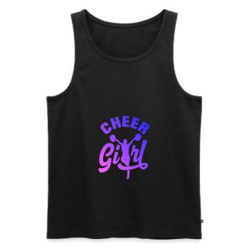 Cheer Girl Cheerleading Cheerleader Cheerdance Gym - Männer Premium Bio Tank Top - Schwarz - Vorne - Michal (187cm)