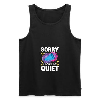 Sorry I Don't Do Quite Cheerleader Sports Cheering - Männer Premium Bio Tank Top - Schwarz - Vorne - Michal (187cm)