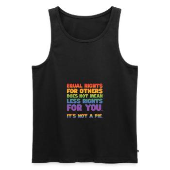 Equal Rights For Others Does Not Mean Less Rights - Männer Premium Bio Tank Top - Schwarz - Vorne - Michal (187cm)