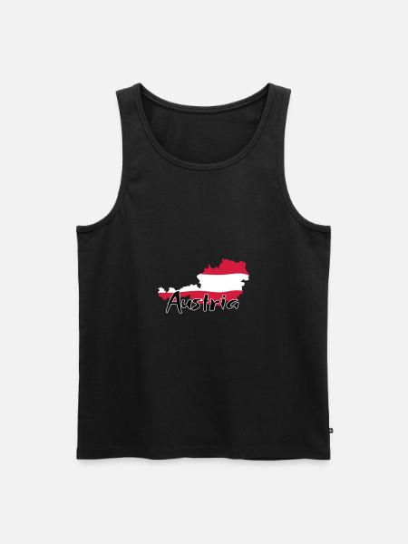 Austria - Men's Premium Organic Tank Top - black