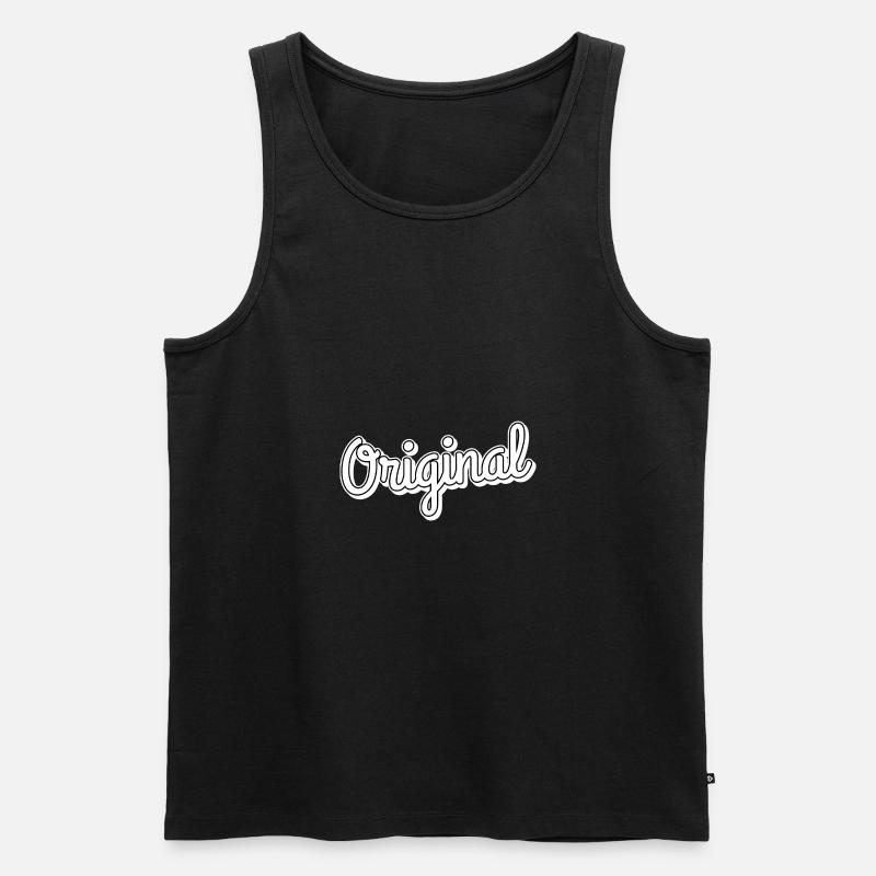 Original - Männer Premium Bio Tank Top - Schwarz