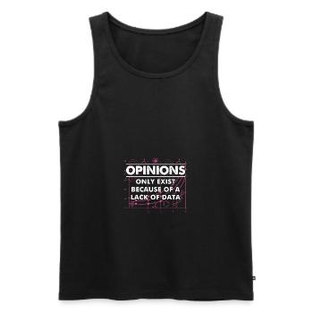 Data Science Lack of - Men's Premium Organic Tank Top - black - Front - AI Model Male 178 light (178cm)