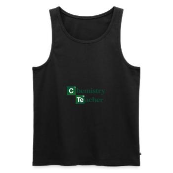 Chemistry Teacher Gift - Chemist School Laboratory - Men's Premium Organic Tank Top - black - Front - AI Model Male 178 light (178cm)